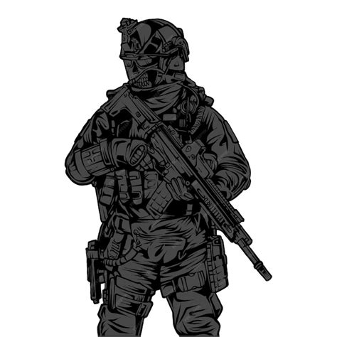 Premium Vector Vector Tactical Soldier Army Illustration Art