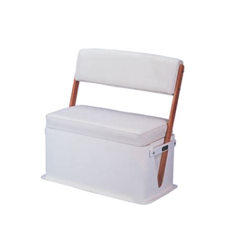 Todd Marine 1758 18u Swingback Boat Bench Seat Cooler Mahogany Arms