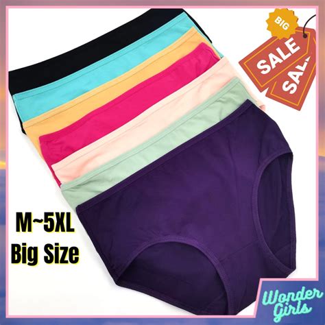 M~5xl Women Panties Plus Size Big Size Soft Material Underwear Women Spender Seluar Dalam Wanita