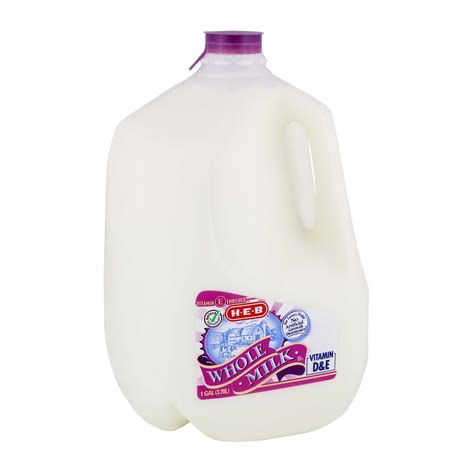 H E B Select Ingredients Whole Milk Shop Milk At H E B