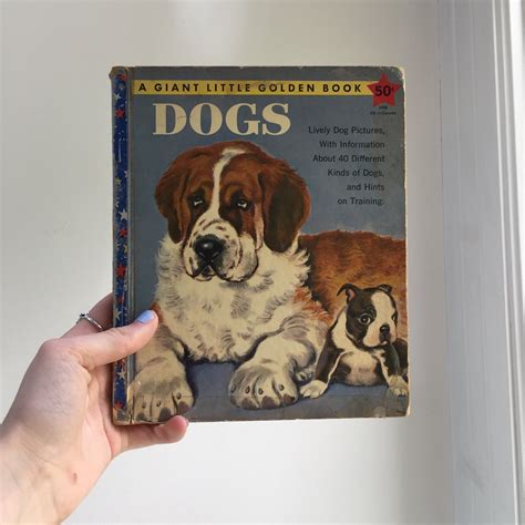 Vintage 1950s Book Dogs Vintage Childrens Dog Book Mid Century