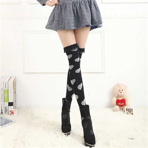 Pure White Women Female Girl Thigh Stockings Fashion Slim Cute Over