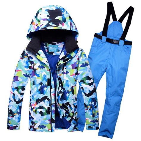 Super Warm Men Ski Suit Waterproof Breathable Windproof Outdoor Sport