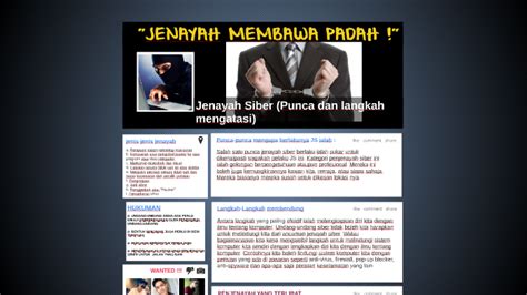 Buli siber adalah satu kejadian yang biasa berlaku dan kian meningkat. Jenayah Siber (Punca dan langkah mengatasi) by zariyah iyah