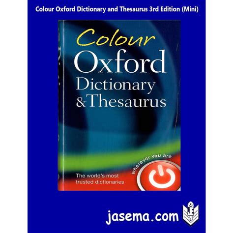 Colour Oxford Dictionary And Thesaurus 3rd Edition Mini Shopee Malaysia