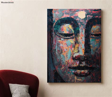 Buy Buddha Soothing Abstract Art Wall Painting At 50 Off Online