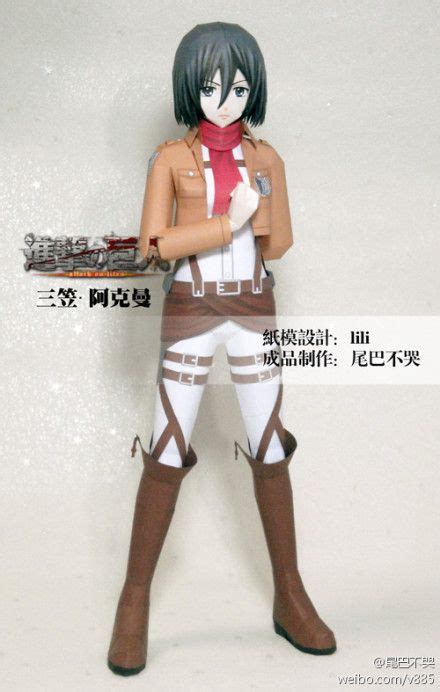 Mikasa Ackerman From Attack On Titan By Lili Anime Paper Anime