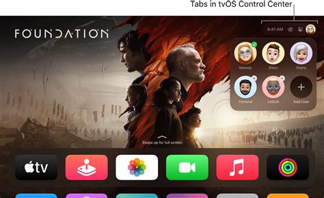 Switch Users In The Profiles Tab On Apple Tv Apple Support