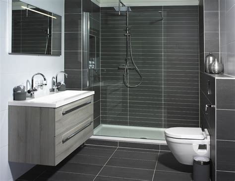 With its elegant dark gray oak finish, the fresca imperia freestanding modern bathroom cabinet with integrated sink is the perfect complement to a contemporary space. dark grey shower tiles | Bathroom | Pinterest | Tile ...