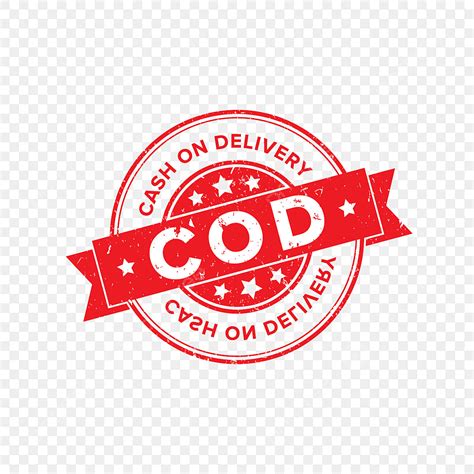Gambar Cod Cash On Delivery Red Stamp Mark Tanda Pembayaran