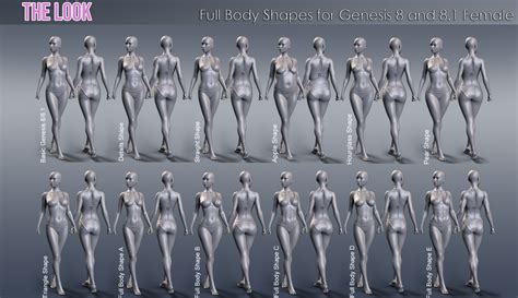 The Look HD Body Morph Resource For Genesis 8 And 8 1 Female Daz 3D