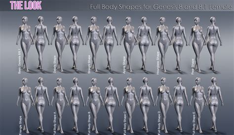 The Look Hd Body Morph Resource For Genesis 8 And 81 Female Daz 3d