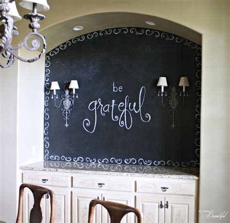 All Things Beautiful Dining Room Chalkboard Wall