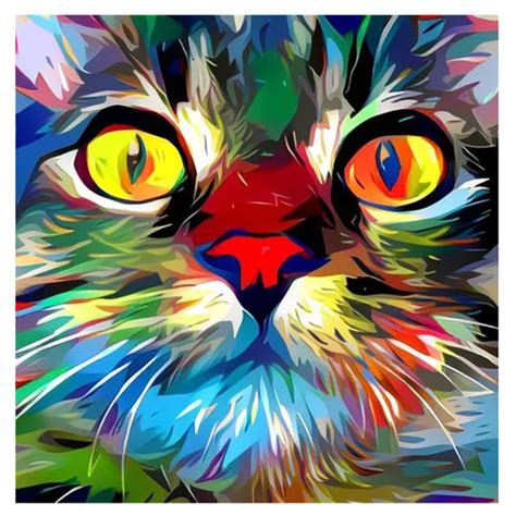 5d Diamond Painting Painted Cat Paint With Diamonds Art Crystal Craft