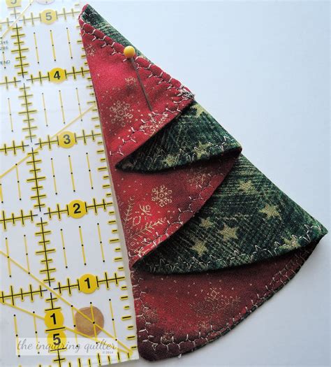 Folded Fabric Christmas Tree Ornament — The Inquiring Quilter