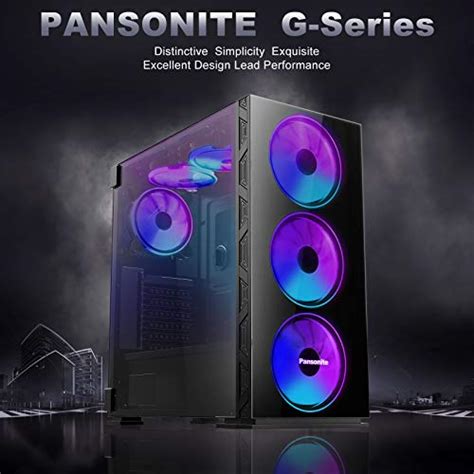 Pansonite Airflow Atx Mid Tower Chassis Pc Gaming Case With Door