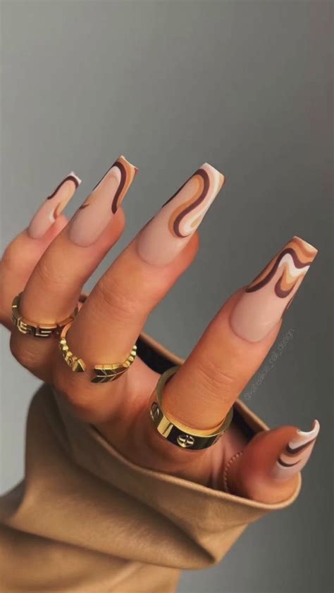 fall nails inspo stylish nails gel nails almond acrylic nails