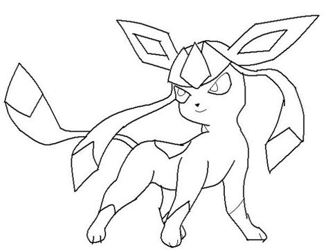Cute Glaceon Coloring Pages | Pokemon coloring pages, Pokemon coloring