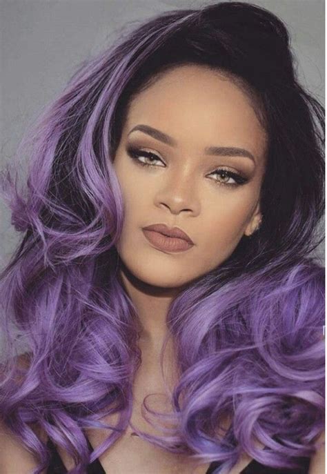 Pin By James Moore On Rihanna In 2020 Rihanna Hairstyles Purple