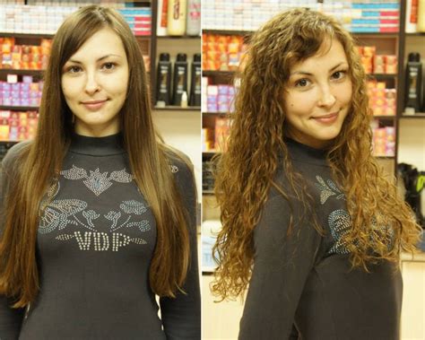 Very Nice Before And After Of Perm In Long Hair Permed Hairstyles