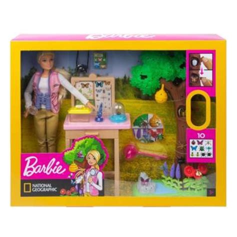 Muñeca Barbie Mattel Nat Geo Cuidadora De Mariposas Walmart