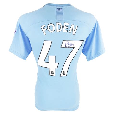 Signed Phil Foden Jersey Manchester City Shirt