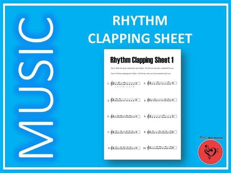 Rhythm Clapping Sheet Teaching Resources