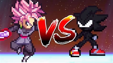 Dark Sonic Vs Goku Black Sprite Animation Youtube