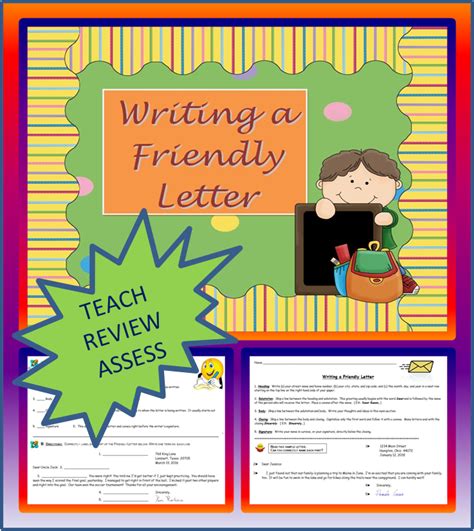 Writing A Friendly Letter~ Students Will Easily Follow The Step By Step