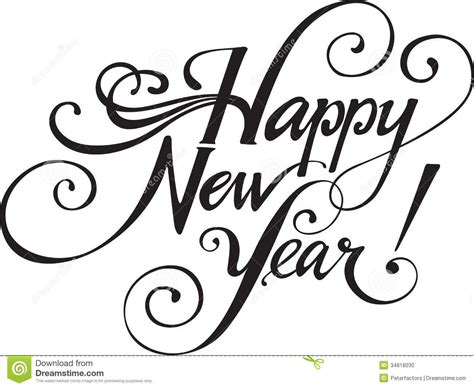 New Years 2014 Clip Art Black And White New Year 2014 Clip Art New