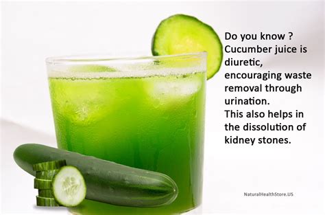 Cucumber Juice Are Good For - health benefits