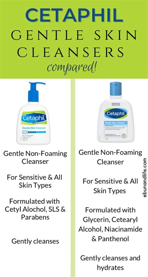 Cetaphil Gentle Skin Cleansers Compared Cetaphil Gentle Cleanser Daily Cleanser Skin Cleanser