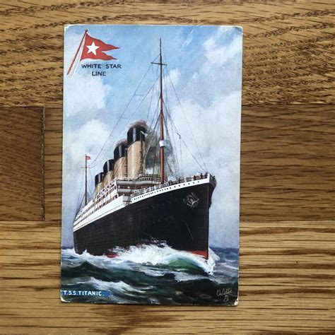 Titanic Postcard Raphael Tuck Luxury Liner Row