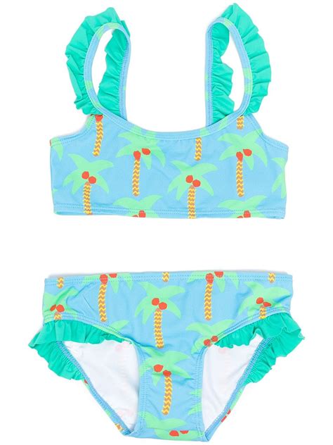 Stella Mccartney Kids Palm Tree Print Bikini Farfetch