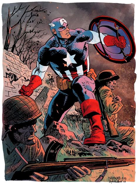 Captain America by Chris Samnee | Captain america comic art, Marvel