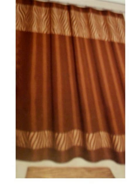 Heather wave fabric shower curtain this beautifully made shower curtain is the perfect solution for every bathroom. Beige Brown Zebra Stripe Fabric Shower Curtain