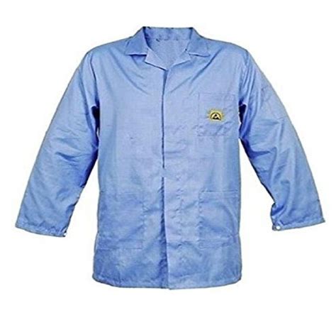 Esd Apron Polyester Blue For Electronic Manufacturing Size Large At Rs 180piece