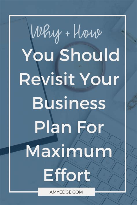 Revisiting Your Business Plan For Maximum Effort Why How