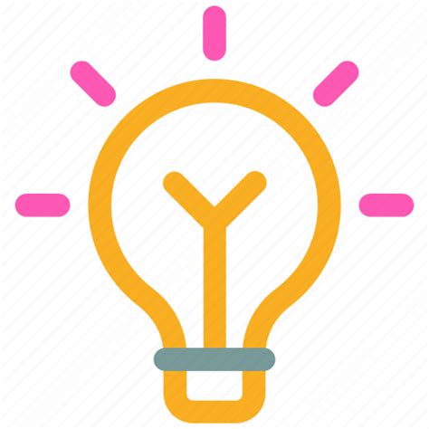 Blub Bright Idea Lightbulb Solution Icon Icon Icon