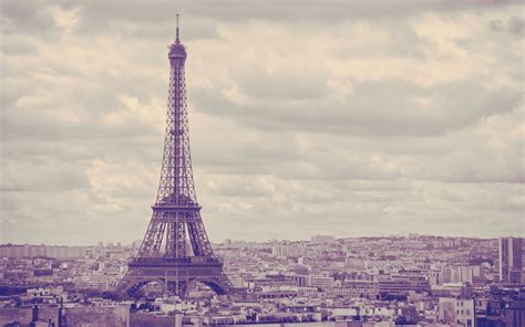 City Eiffel Tower Paris France Wallpaper 1920x1200