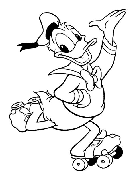 Donald Like On Wheels Donald Kids Coloring Pages