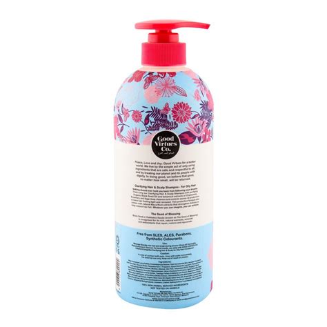 Selanjutnya setelah aku menggunakan shampo nya dan dilengkapi dengan conditionernya, kulit kepala makin terasa fresh, wanginya juga. Purchase Good Virtues Co Oily Hair Scalp Shampoo 700ml ...