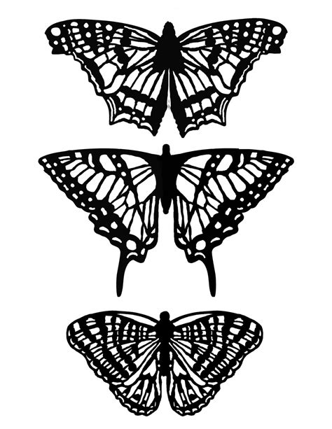 Butterflies With Masks 8x10 Stencil