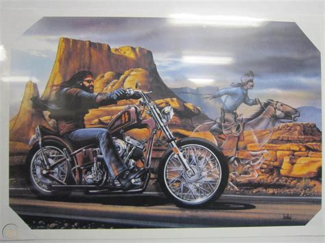 David Mann Ghost Rider Framed Print Limited Edition 45857350