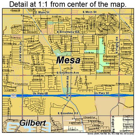 Printable Map Of Mesa Az Printable Word Searches