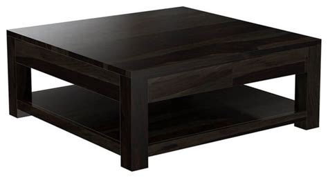 Glencoe Large Square Coffee Table Solid Wood Contemporary Style