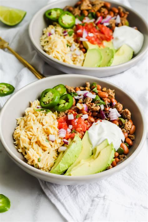 Loaded Turkey Taco Bowls Recipe Easy Healthy Dinners Clean Eating