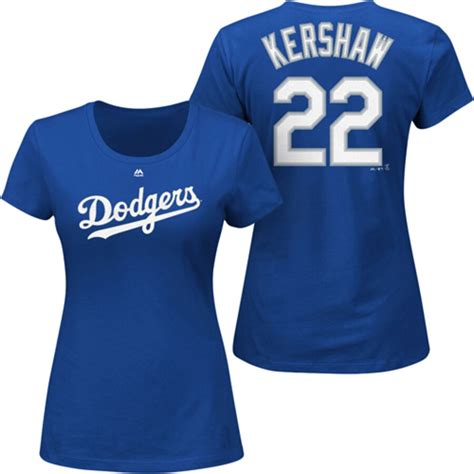 Majestic Clayton Kershaw Los Angeles Dodgers Womens Royal Plus Size