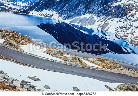 Djupvatnet Lake And Road To Dalsnibba Mountain Norway Tourism Holidays