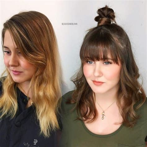19 Ridiculously Gorgeous Hair Transformations Thatll Make You Wanna Get Bangs Asap Hair